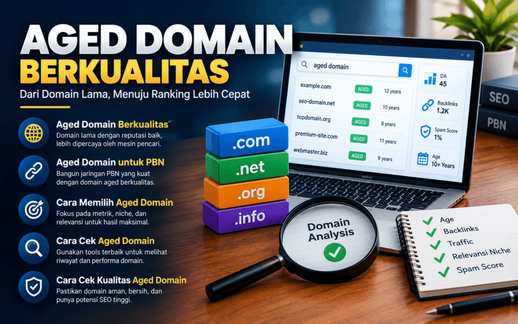 ciri aged domain berkualitas untuk pbn