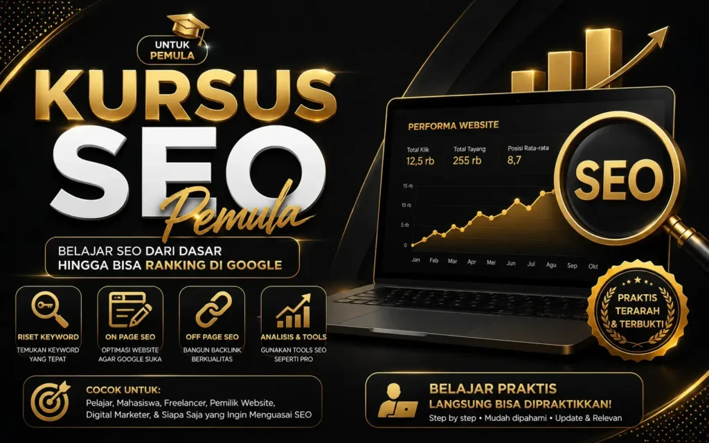 kursus seo expert untuk pemula sampai mahir